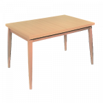 GHIBLI τραπέζι κουζίνας ξύλινo ΦΥΣΙΚΟ, 80x120(x2)xH75